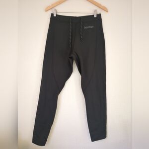 Marmot Pants Stretch Fleece Size Medium Black Snow Winter